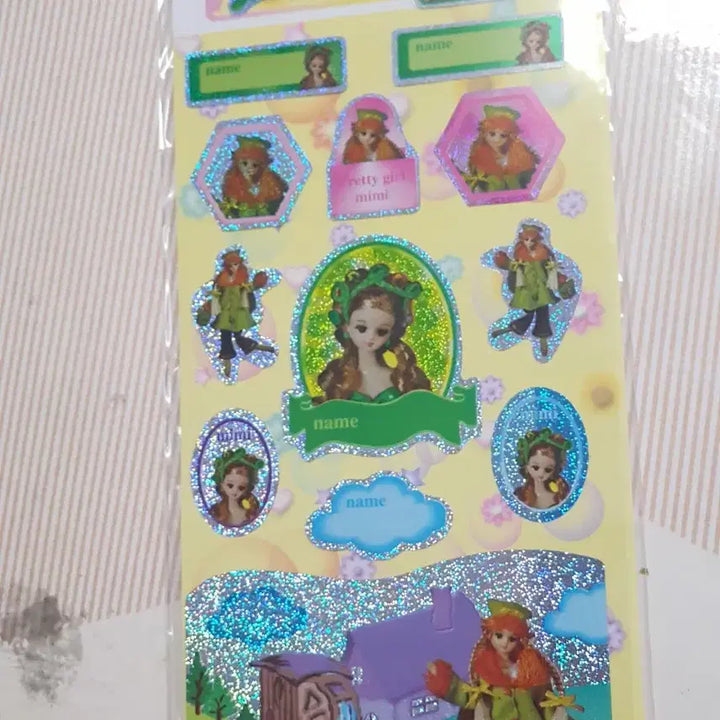 [BUNJANG] Mimi Glitter Sticker / 미미 반짝이 스티커