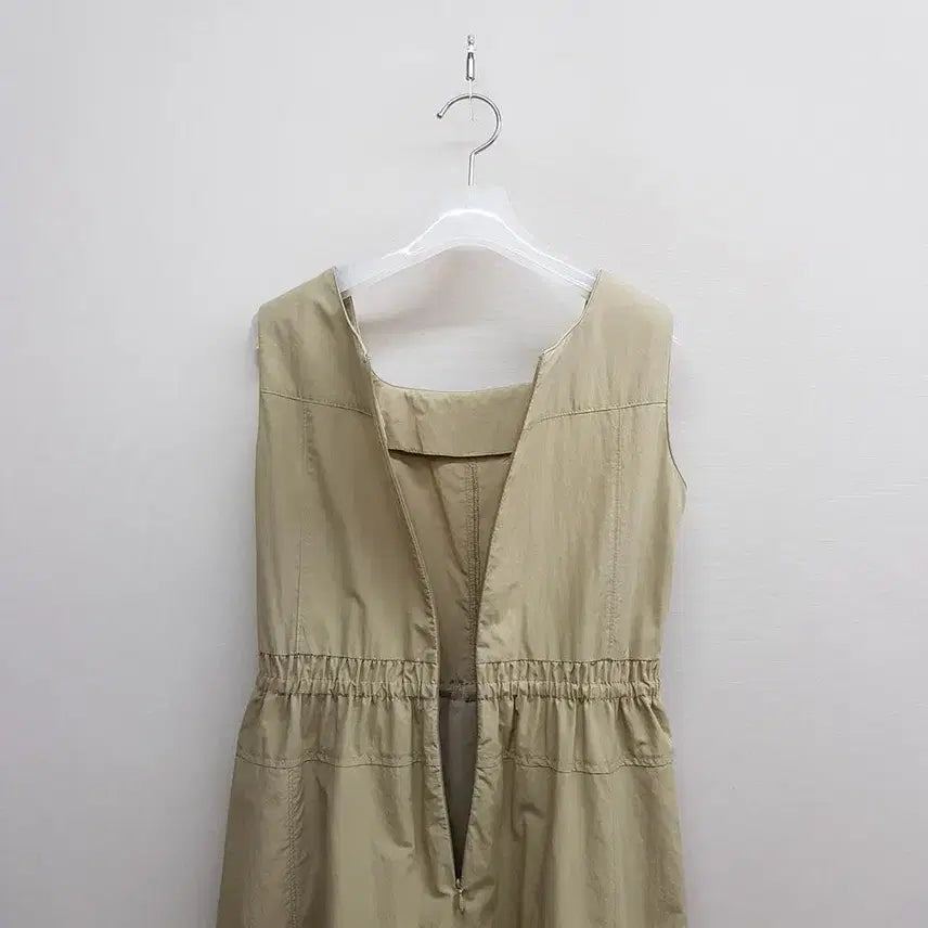 [BUNJANG] SJSJ 2023 Drawstring Shirt Jumper Sleeveless Dress Set / 한섬 SJSJ 2023 드로우 스트링셔츠 점퍼 슬리브리스 원피스 세트