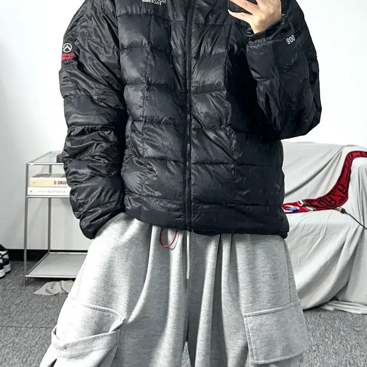 [BUNJANG] The North Face Summit Series 800 Black Lightweight Padded Jacket / 노스페이스 써밋시리즈 800 블랙 경량패딩