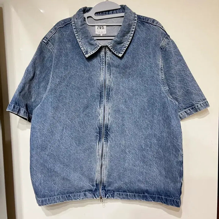 [BUNJANG] Zara Two-Way Denim Zipper Shirt Jacket / (L)자라 투웨이 데님 지퍼 셔츠 자켓