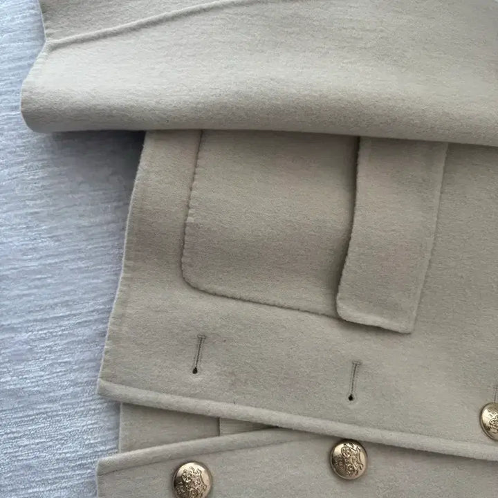 [BUNJANG] Time Embroidered Half Coat / 타임 자수 반코트