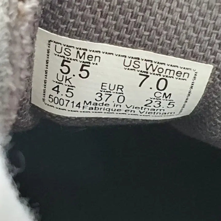 [BUNJANG] Vans Bold NI Suede Charcoal/Gray (235) / 반스 볼드 앤아이 스웨이드 차콜 / 그레이 (235)