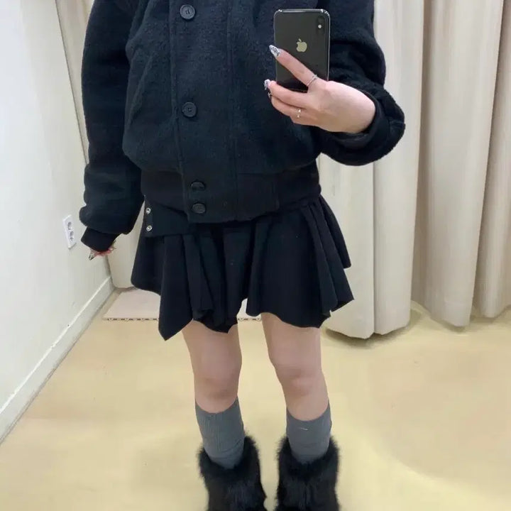 [BUNJANG] Two-Way Folding Skirt / 투웨이 폴딩 스커트