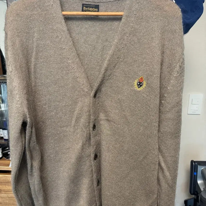 [BUNJANG] Heritage Floss Alpaca Cardigan Beige L / 헤리티지플로스 알파카 가디건 베이지 L