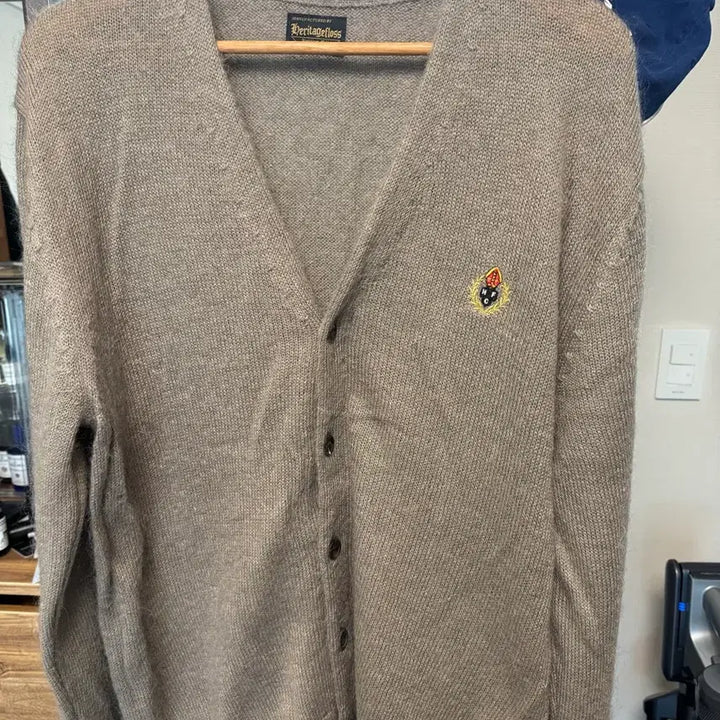 [BUNJANG] Heritagefloss Alpaca Cardigan Beige L / 헤리티지플로스 알파카 가디건 베이지 L