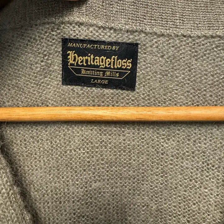 [BUNJANG] Heritage Floss Alpaca Cardigan Beige L / 헤리티지플로스 알파카 가디건 베이지 L