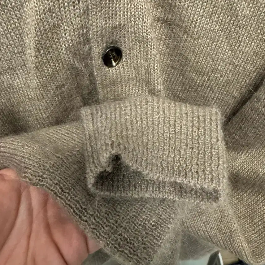 [BUNJANG] Heritage Floss Alpaca Cardigan Beige L / 헤리티지플로스 알파카 가디건 베이지 L