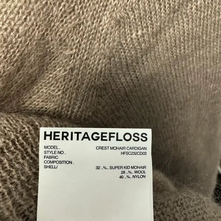 [BUNJANG] Heritage Floss Alpaca Cardigan Beige L / 헤리티지플로스 알파카 가디건 베이지 L