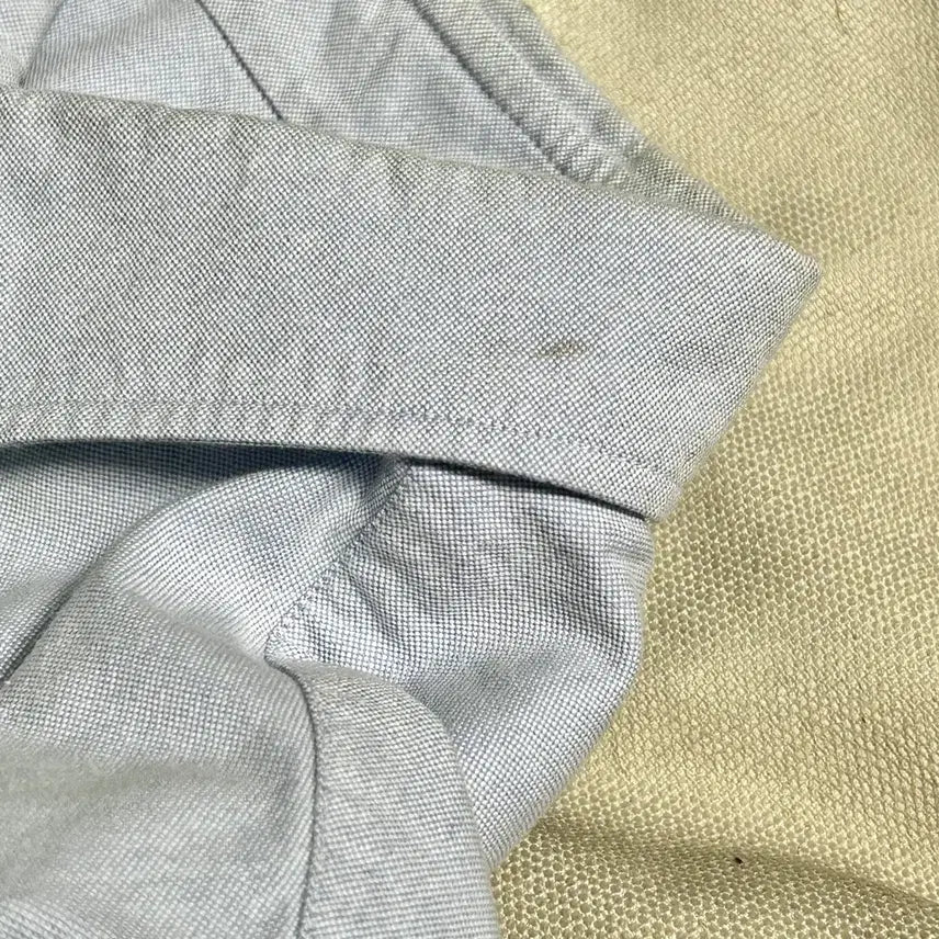 [BUNJANG] Maison Kitsune Tricolor Fox Sky Blue Cotton Shirt / 38 메종키츠네 트리컬러 폭스 스카이블루 코튼 셔츠
