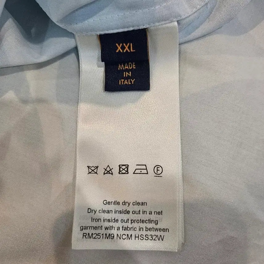 [BUNJANG] Louis Vuitton Monogram Sky Blue Shirt XXL / [정품/새상품급/신상/XXL] 루이비통 모노그램 하늘색 셔츠 스카이블루