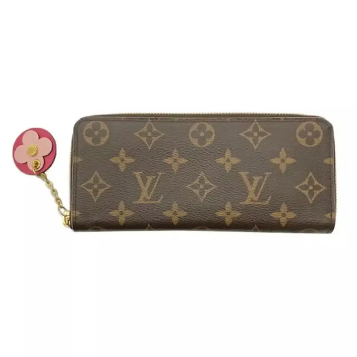 [BUNJANG] Louis Vuitton Clemence Long Wallet Monogram Flower Charm Limited Edition / 루이비통 클레망스 장지갑 플라워 한정판
