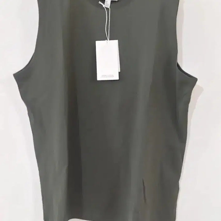 [BUNJANG] COS Sleeveless T-Shirt M Dark Khaki / 코스 민소매티셔츠 슬리브리스 m