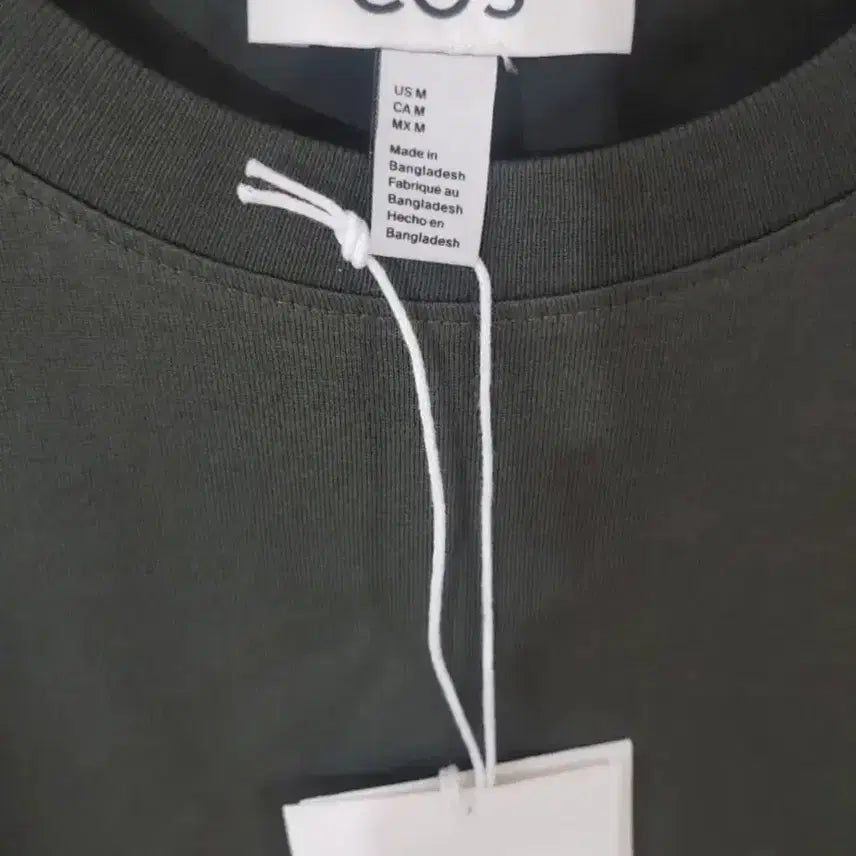 [BUNJANG] COS Sleeveless T-Shirt M Dark Khaki / 코스 민소매티셔츠 슬리브리스 m