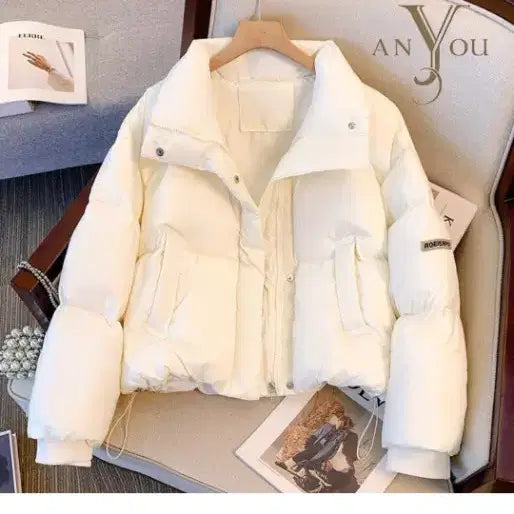 [BUNJANG] ANYOU Ivory Short Padded Jacket / ANYOU 아이보리 숏패딩