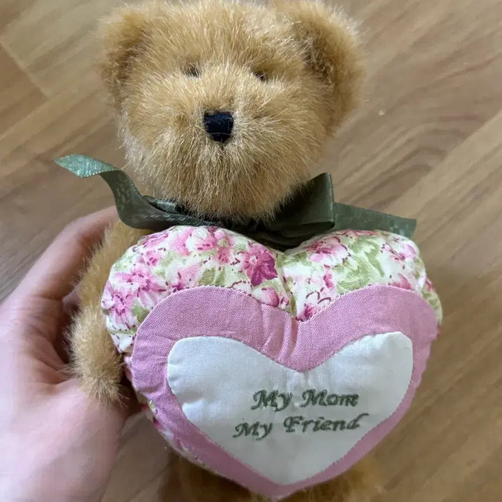 [BUNJANG] Boysbear Flower Pattern Heart Bear Doll / 보이즈베어 꽃무늬 하트 곰인형 My Mom My Friend