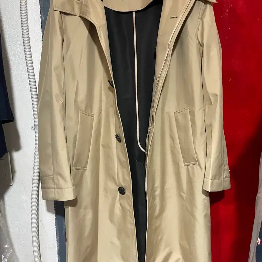 [BUNJANG] System Homme Hooded Coat - Beige / 시스템옴므 후드 코트 100