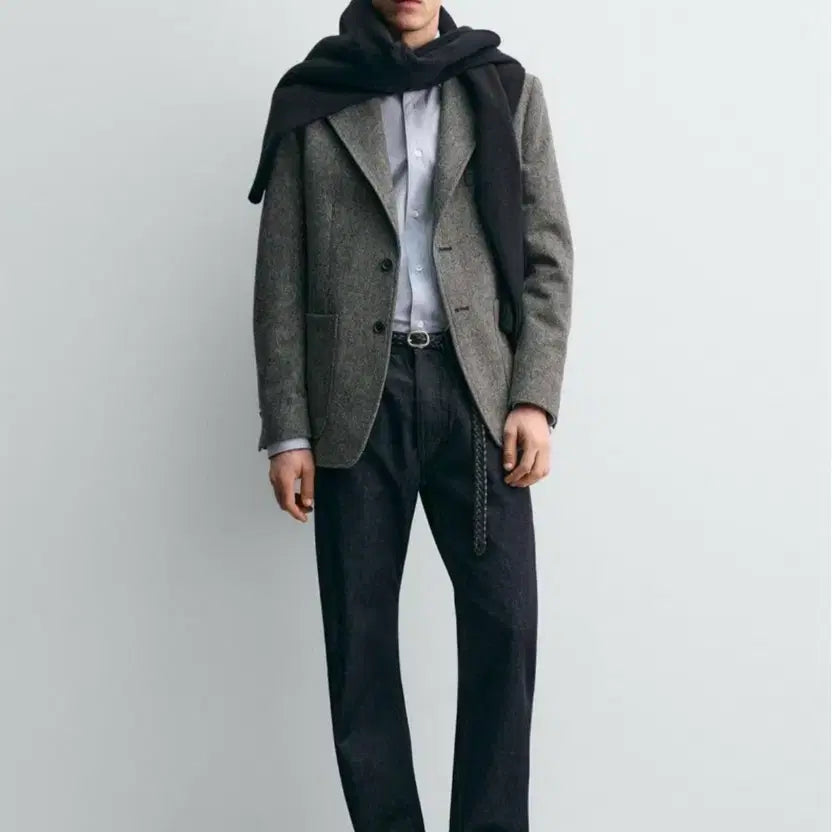 [BUNJANG] ZARA Aaron Levine Wool Structure Blazer / 자라 X 아론 레빈 100% 울 스트럭처 블레이저 50