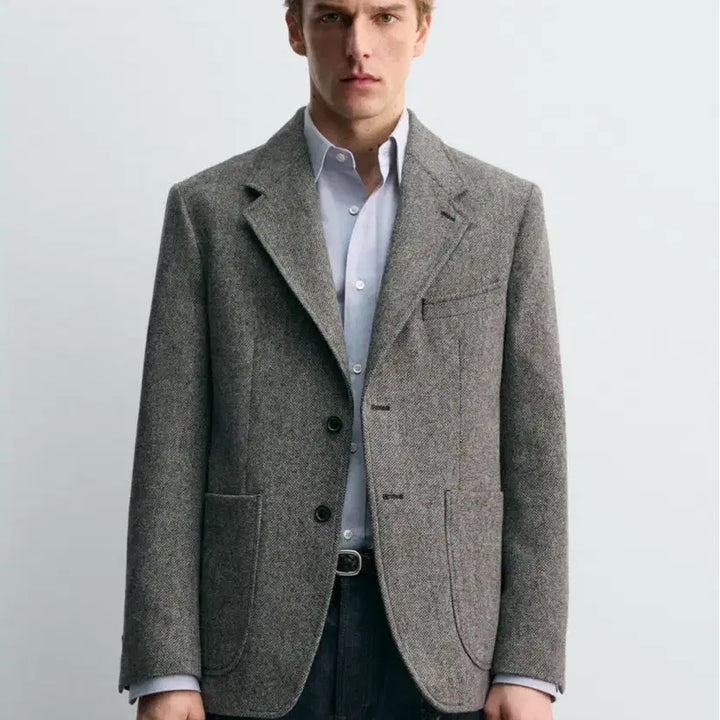 [BUNJANG] ZARA Aaron Levine Wool Structure Blazer / 자라 X 아론 레빈 100% 울 스트럭처 블레이저 50