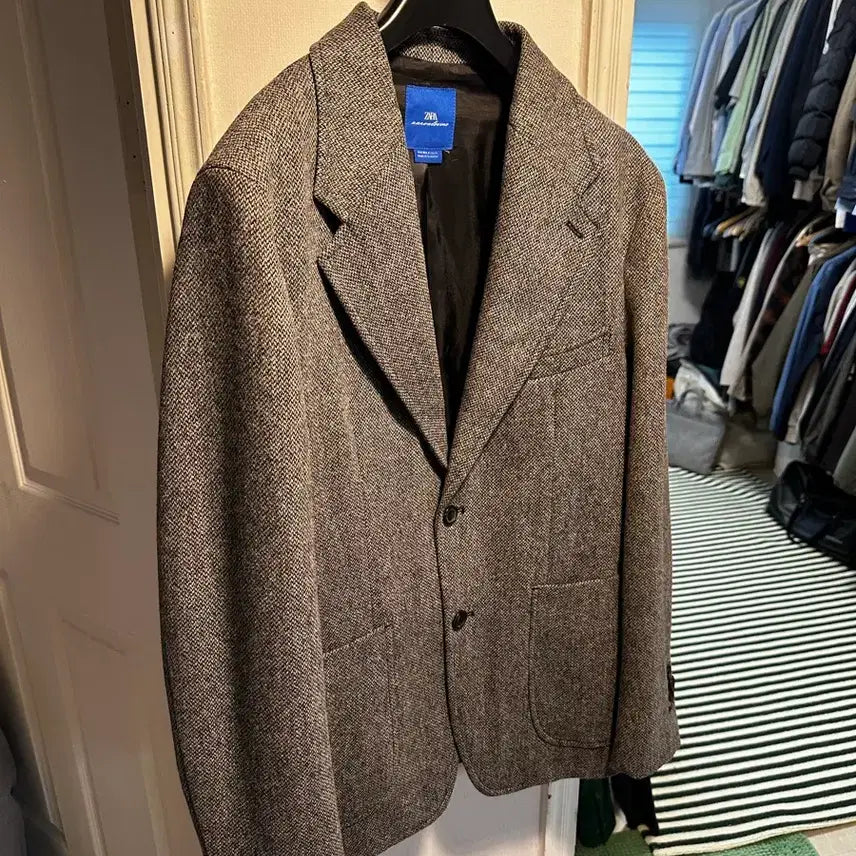 [BUNJANG] ZARA Aaron Levine Wool Structure Blazer / 자라 X 아론 레빈 100% 울 스트럭처 블레이저 50