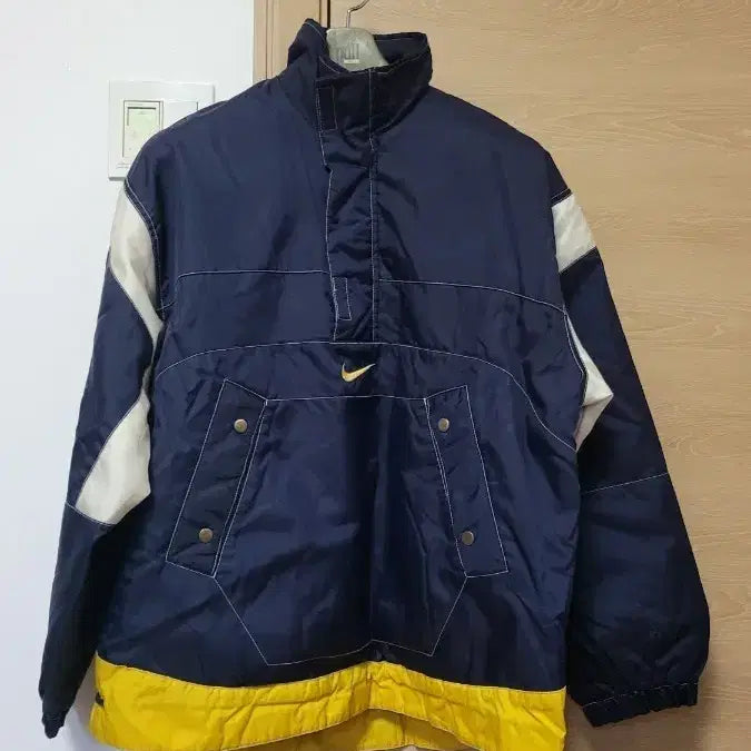 [BUNJANG] Nike Old School Anorak Jacket - Navy / 나이키 올드스쿨 아노락 M 네이비