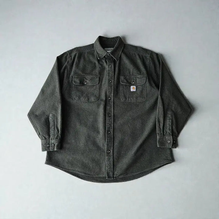 [BUNJANG] Carhartt Fleece Oversized Long Sleeve Shirt XL / FR칼하트 기모 오버핏 긴팔셔츠 XL