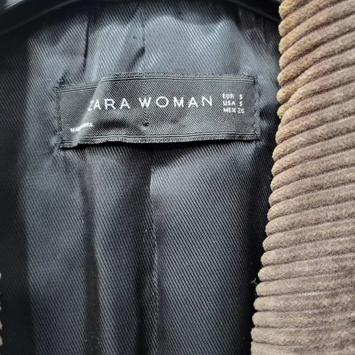 [BUNJANG] Zara Woman Corduroy Double-Button Jacket Brown / 자라 우먼 코듀로이 브라운 자켓