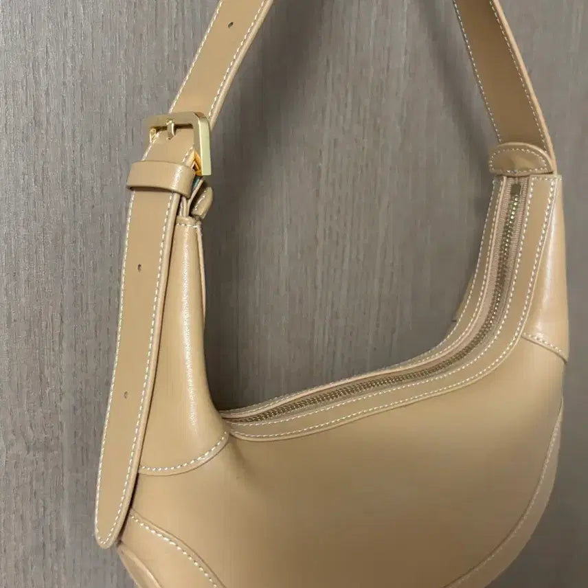 [BUNJANG] NDEAROSE Crescent Bag Beige Brown Shoulder Bag / (미사용)NDEAROSE 앤딜로즈 크레센트백 베이지브라운