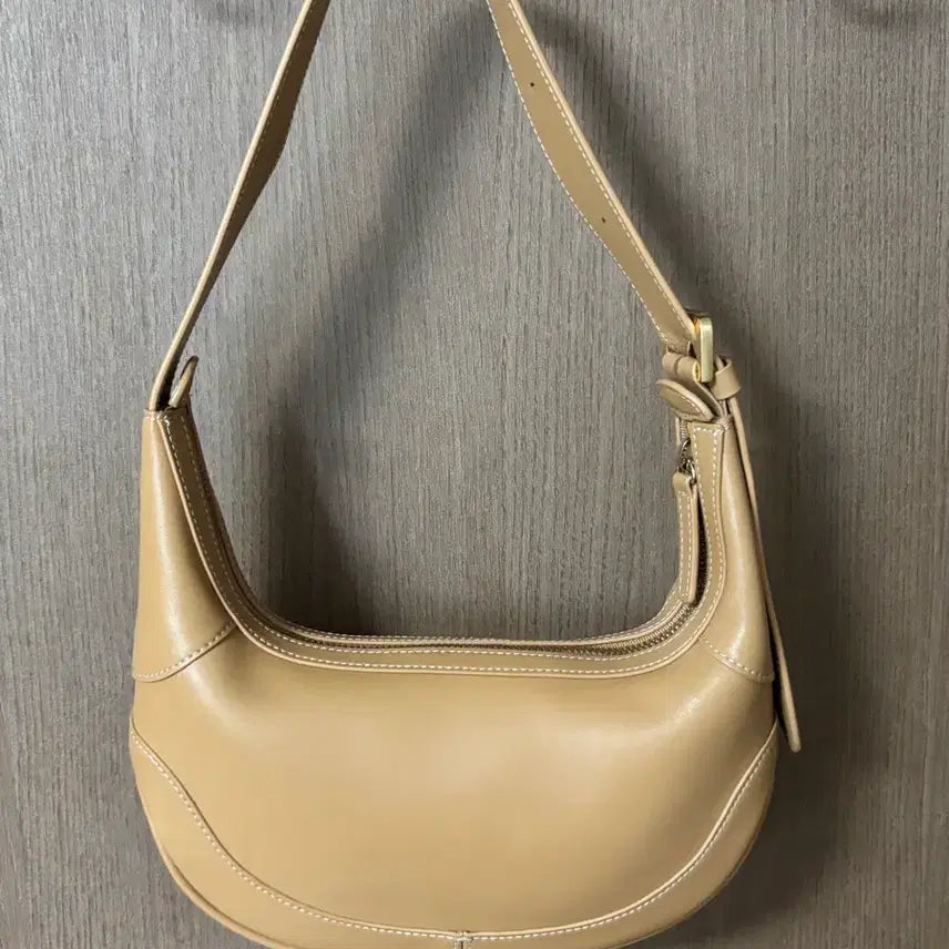 [BUNJANG] NDEAROSE Crescent Bag Beige Brown Shoulder Bag / (미사용)NDEAROSE 앤딜로즈 크레센트백 베이지브라운