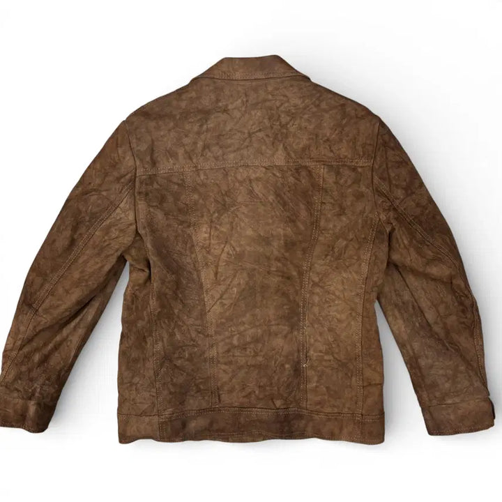 [BUNJANG] Echt Lammvelour Suede Trucker Jacket / 80's Echt Lammvelour 스웨이드 자켓 52