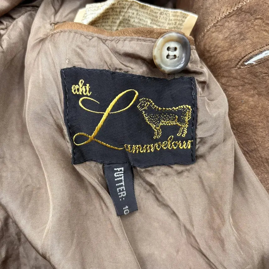 [BUNJANG] Echt Lammvelour Suede Trucker Jacket / 80's Echt Lammvelour 스웨이드 자켓 52