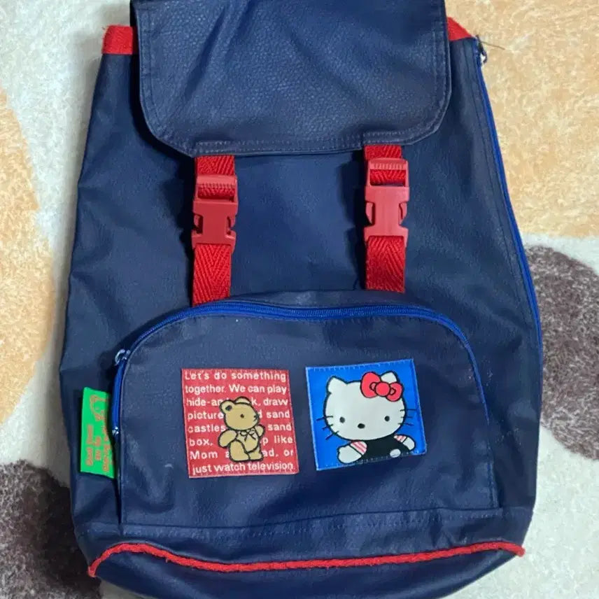 [BUNJANG] Hello Kitty Vintage Mini Backpack / 고전 빈티지 90년대 헬로키티 미니 백팩