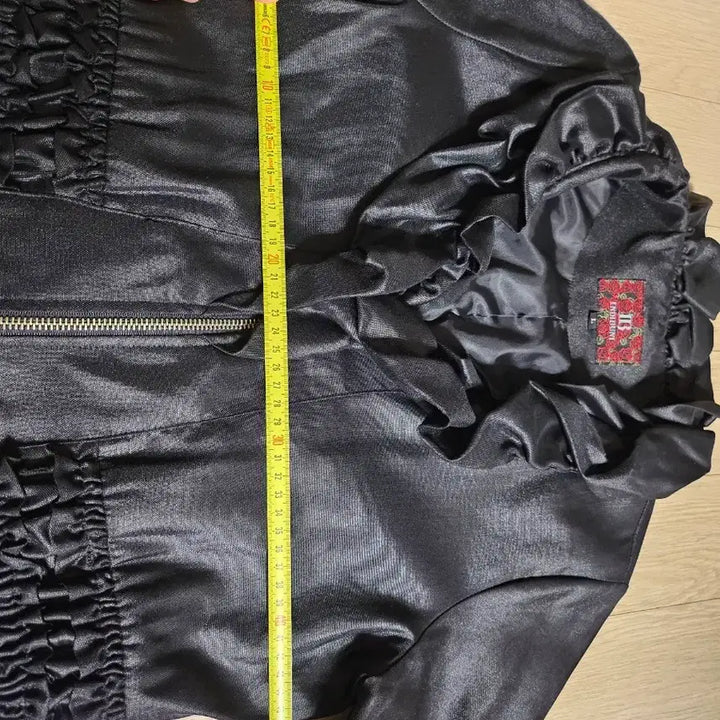 [BUNJANG] Indie Bunny Women's Black Frill Outerwear Jacket / (인디부니) 여자 블랙 프릴 봄가을 아우터 55~66사이즈