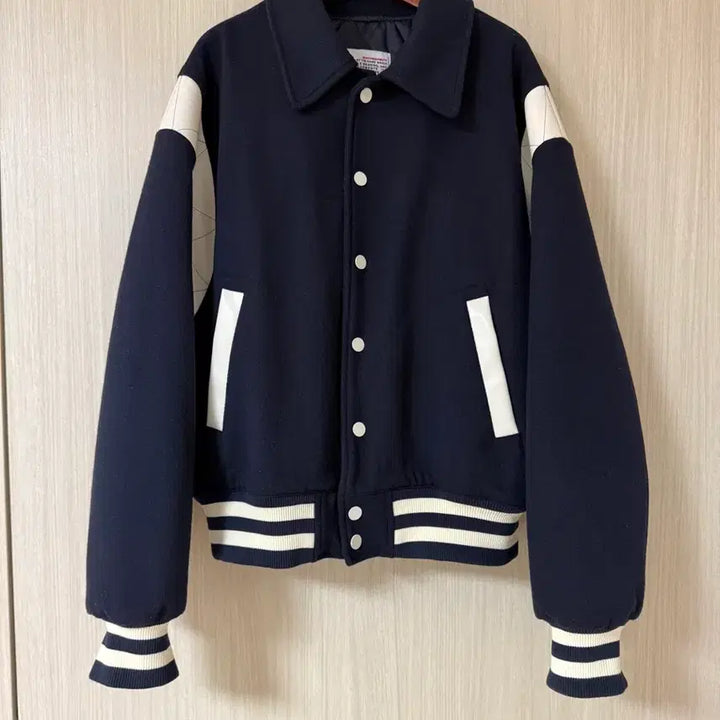 [BUNJANG] BIRTHDAYSUIT Stadium Jacket Navy (M) / [M] 벌스데이수트 BIRTHDAYSUIT 스타디움 자켓 네이비