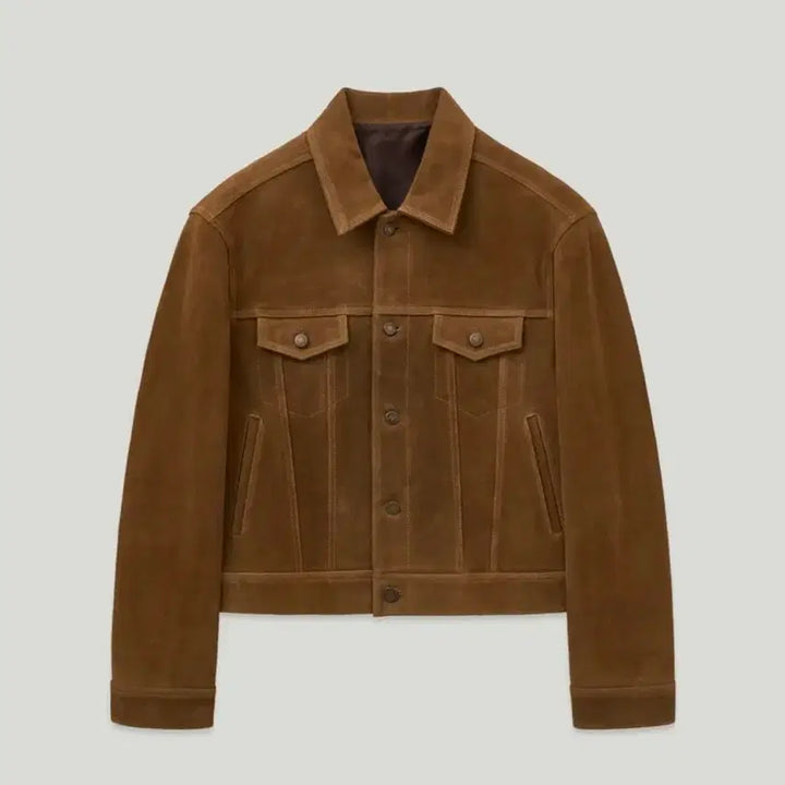 [BUNJANG] Elmood Suede Trucker Jacket / 새상품)엘무드 스웨이드 트러커 자켓 48