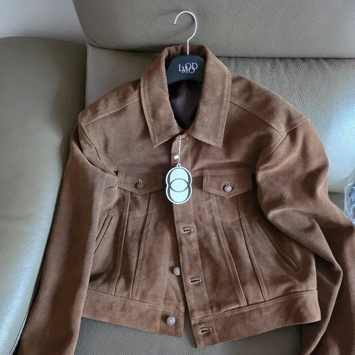 [BUNJANG] Elmood Suede Trucker Jacket / 새상품)엘무드 스웨이드 트러커 자켓 48