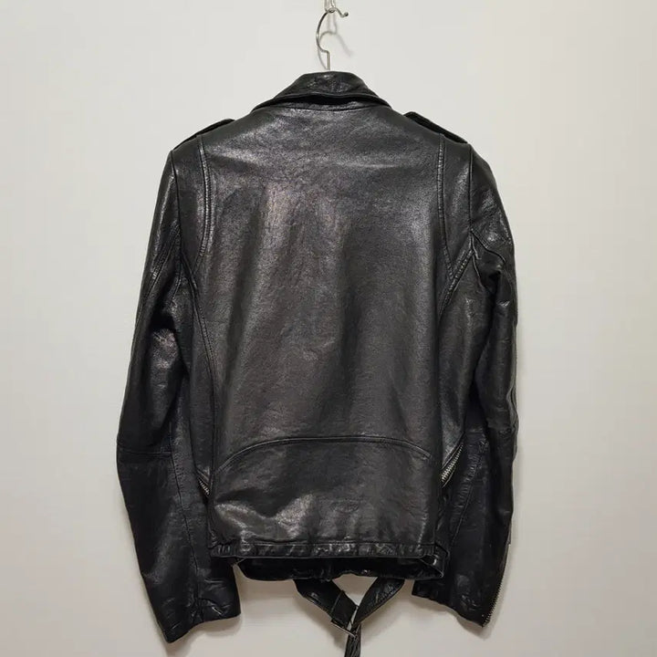 [BUNJANG] Pharaoh Shopping Italian Lambskin Leather Double Rider Jacket / 레더라이더더블자켓/이태리램스킨/슬림M(66)/파라오쇼핑