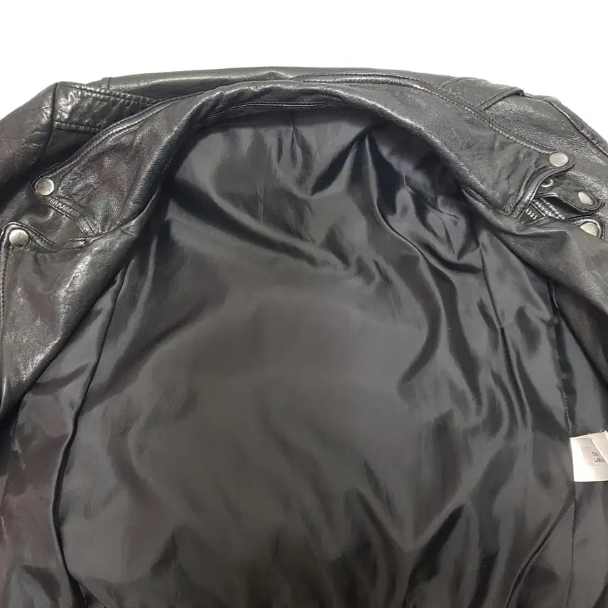 [BUNJANG] Pharaoh Shopping Italian Lambskin Leather Double Rider Jacket / 레더라이더더블자켓/이태리램스킨/슬림M(66)/파라오쇼핑