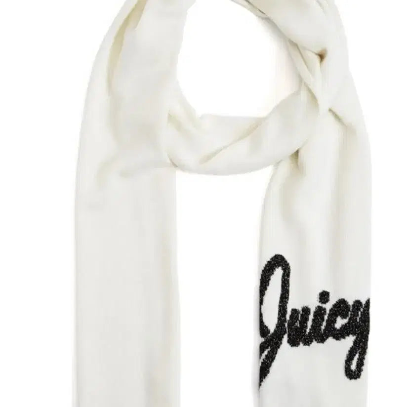 [BUNJANG] Juicy Couture Wool &amp; Viscose Beanie and Scarf Set / juicy coutur wool &amp; viscose 비니 머플러 세트 화이