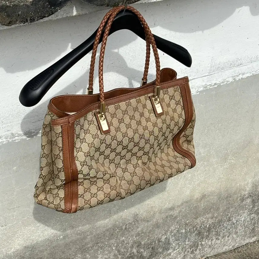 [BUNJANG] Gucci GG Jacquard Shopper Shoulder Bag / 구찌 GG 자카드 쇼퍼 숄더백(보증 영수증 보유)