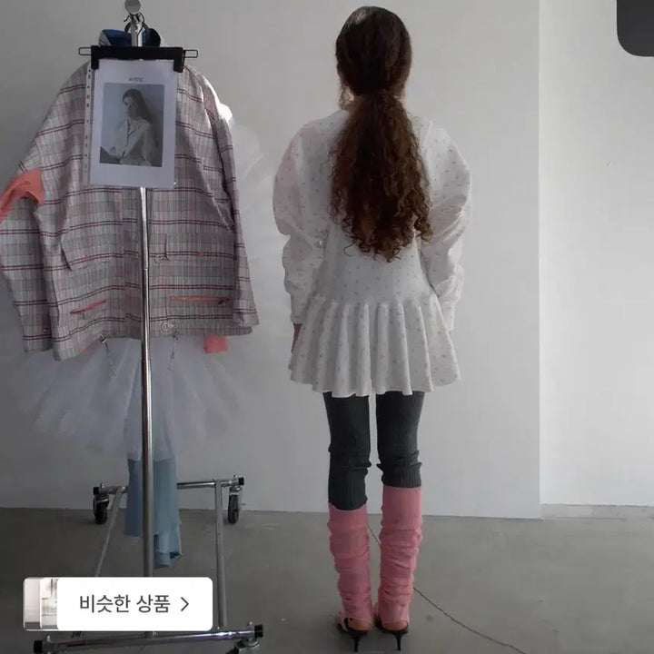 [BUNJANG] Freckle Flower Waffle Flare MTM Dress / [새상품]프레클플라워맨투맨원피스waffle flare mtm dress