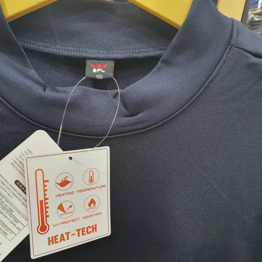 [BUNJANG] Buffalo Men's Fleece Lined Mock Neck T-shirt / 버팔로 남성 약기모 반목티