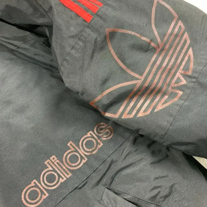 [BUNJANG] Adidas Trefoil Big Logo Padded Jacket / 90s 아디다스 올드스쿨 트레포일 빅로고 누빔 점퍼