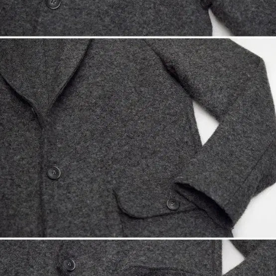 [BUNJANG] Wool & Co By Series Wool Felt Coat Jacket (M) / 울앤코 바이 시리즈 이태리 메이드 울펠트 코트 자켓 (M / 100+)