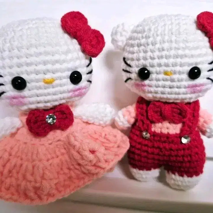 [BUNJANG] Lovely Couple Kitty Keyring Set / 러블리커플 키티키링