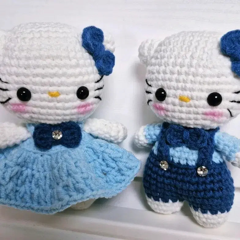 [BUNJANG] Lovely Couple Kitty Keyring Set / 러블리커플 키티키링