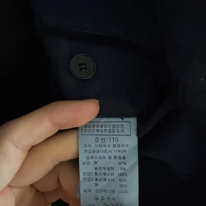 [BUNJANG] Intermezzo Navy Cotton Jacket / 인터메조 네이비 면자켓 110