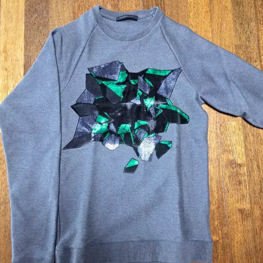 [BUNJANG] Christopher Kane Gray Printed Sweatshirt / 크리스토퍼 케인 맨투맨 티셔츠 그레이