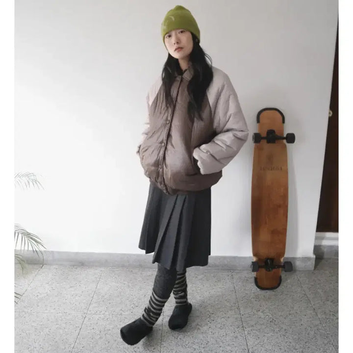 [BUNJANG] Aftermonday Denim Pleated Midi Skirt / 에프터먼데이 데님 플리츠 미디 스커트 흑청 s