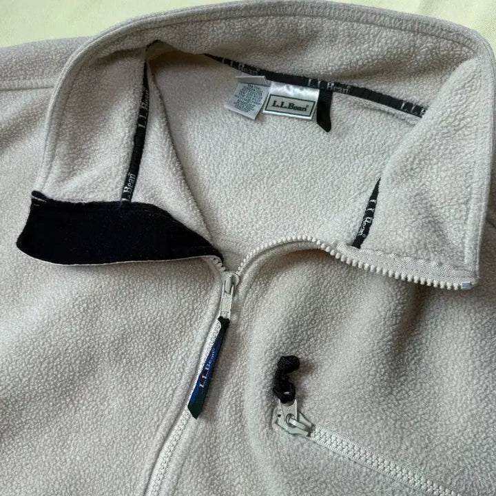 [BUNJANG] L.L.Bean Heavy Fleece Pullover Beige / 엘엘빈 헤비 플리스 풀오버 베이지 90s