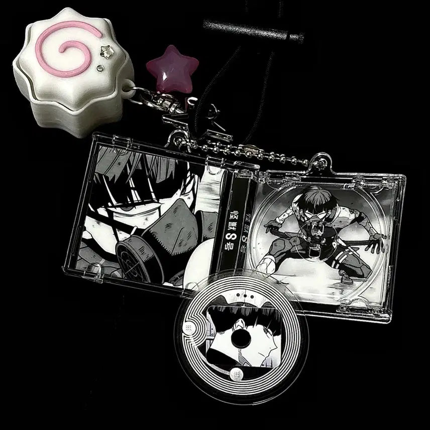 [SOLD OUT] [괴수 8호] NFC 흑백 호시나 소우시로 양면 아크릴 CD 키링